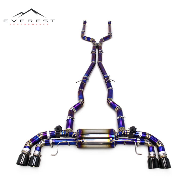 Titanium Exhaust Pipe System for BMW M550/M550i G30/N63 4.4TT 2017-2022 Titanium Car Part Muffler Valvetronic