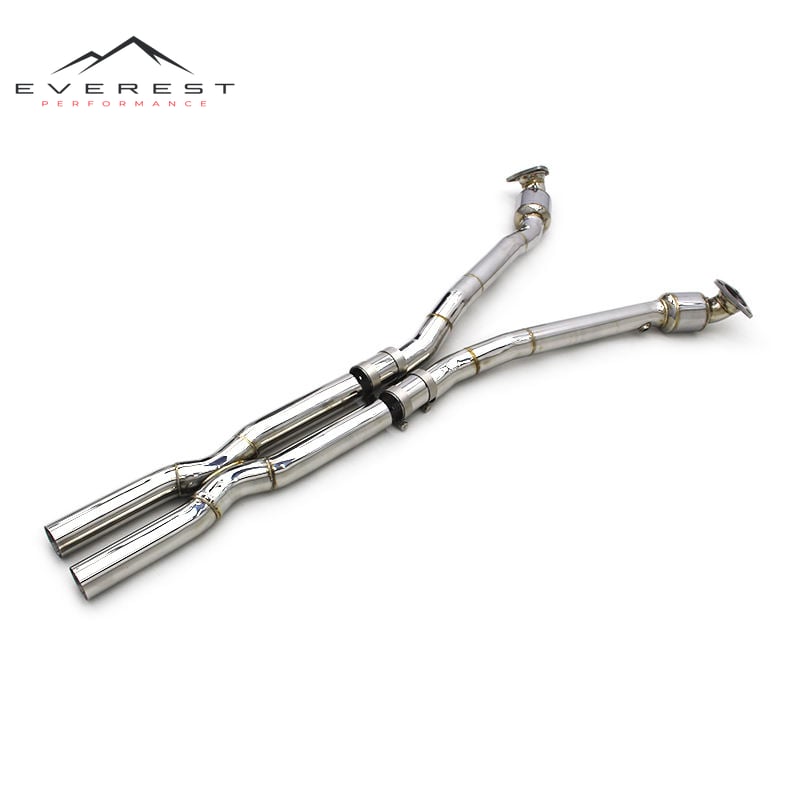 Catted Downpipe for Ferrari California 4.3L 2009-2014 Stainless Steel X Mid Pipes Exhaust System