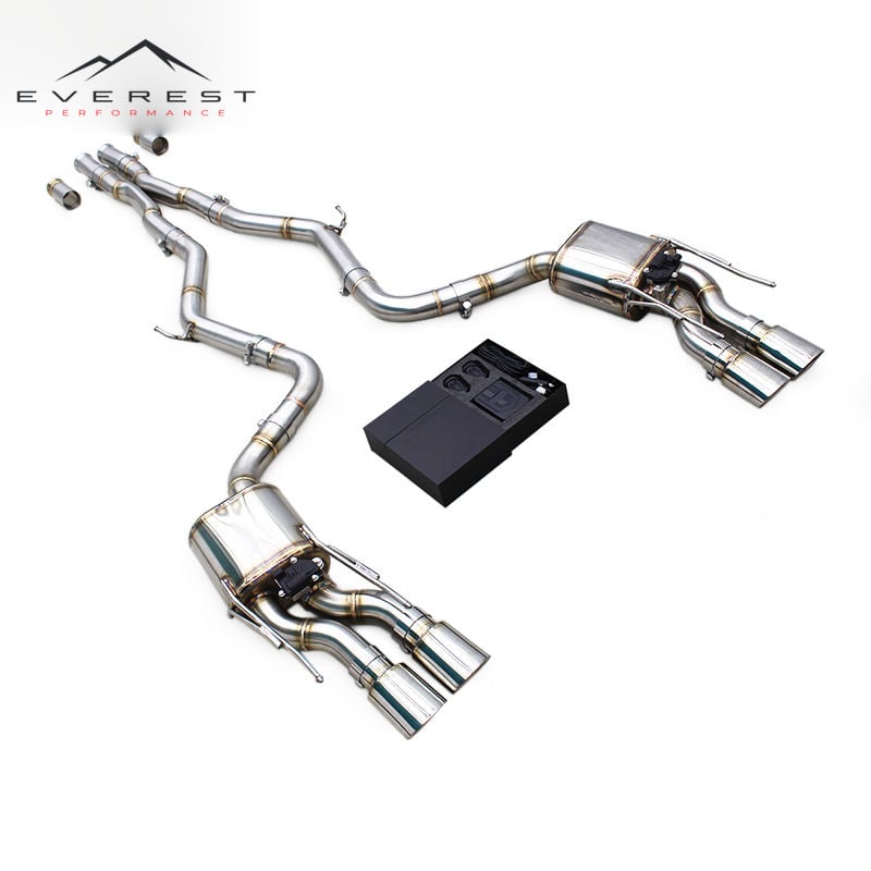 Exhaust Pipe System for Mercedes-Benz S63 AMG W221 6.2L 2008-2012 Electronic Valve Muffler Catback With Remote Controller