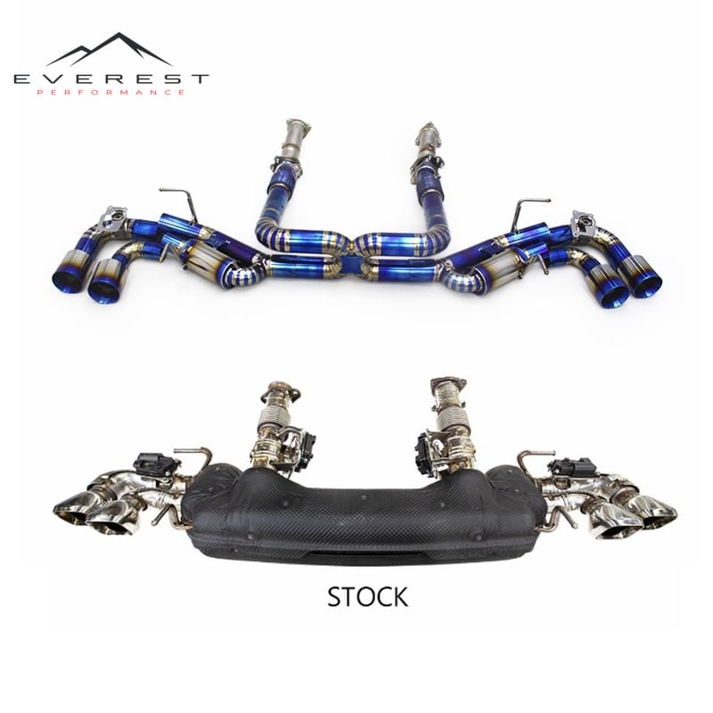 Race Performance Catback Exhaust System for Chevrolet Corvette C8 2019-2025 Titanium Exhaust Muffler Tuning Downpipe Front Pipe