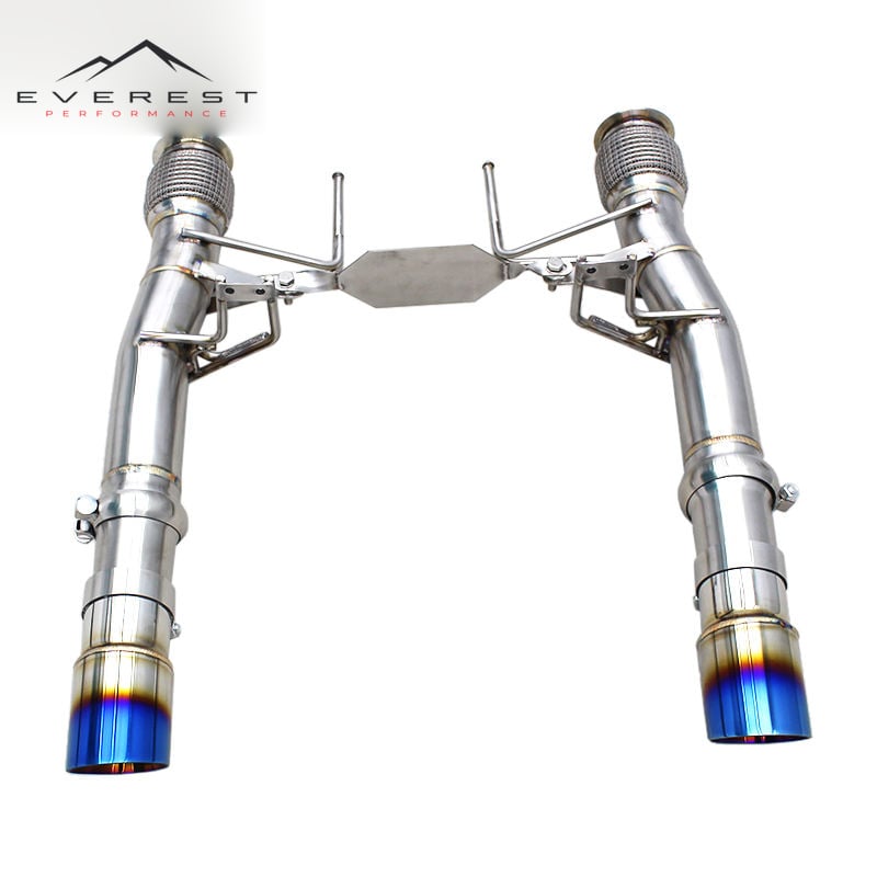 Auto Axle Back Exhaust for Mclaren 720S Spider/Coupe 4.0T 2017-2019 Racing Stainless Steel Straight Through Pipes Rear Exhaust