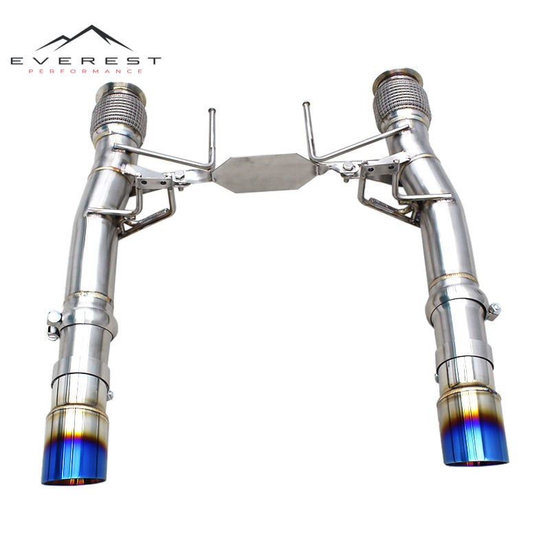 Auto Axle Back Exhaust for Mclaren 720S Spider/Coupe 4.0T 2017-2019 Racing Stainless Steel Straight Through Pipes Rear Exhaust