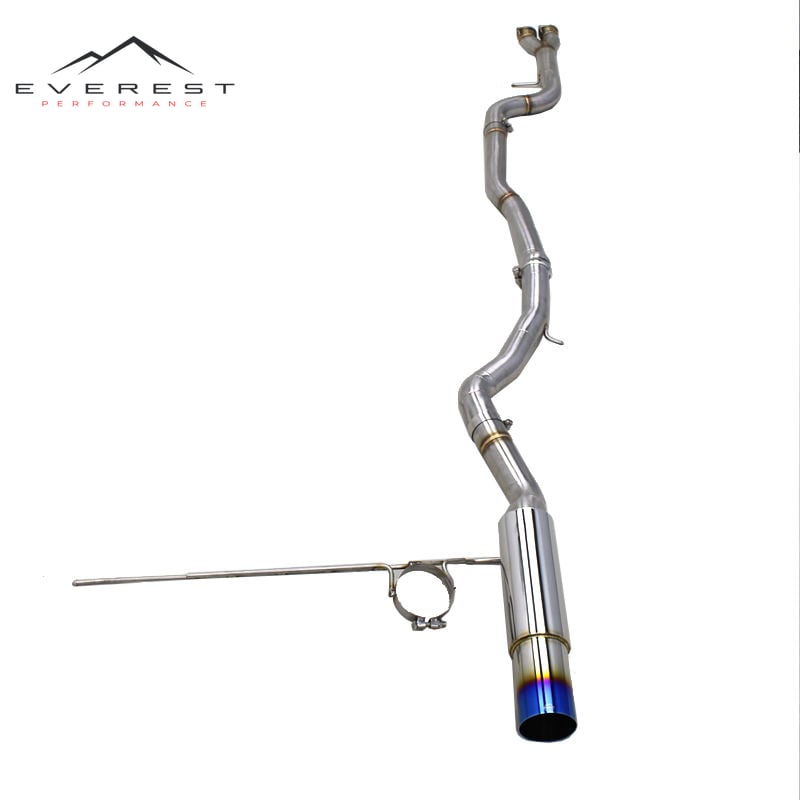Auto single exit Catback Exhaust for BMW M3/M4 F80/F82 3.0T 2014-2019 Stainless Steel Exhaust System Muffler Bracket With Brace
