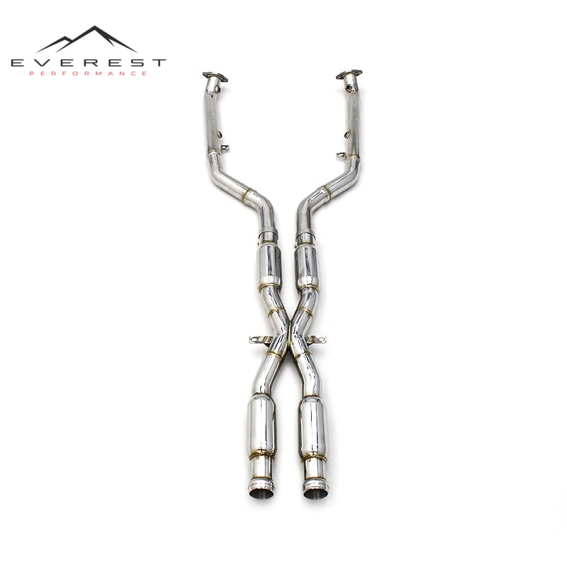Stainless Steel Exhaust X Mid Pipe for BMW M3 E90/E92/E93 V8 4.0L 2008-2013 Tuning Resonator Exhaust Pipe