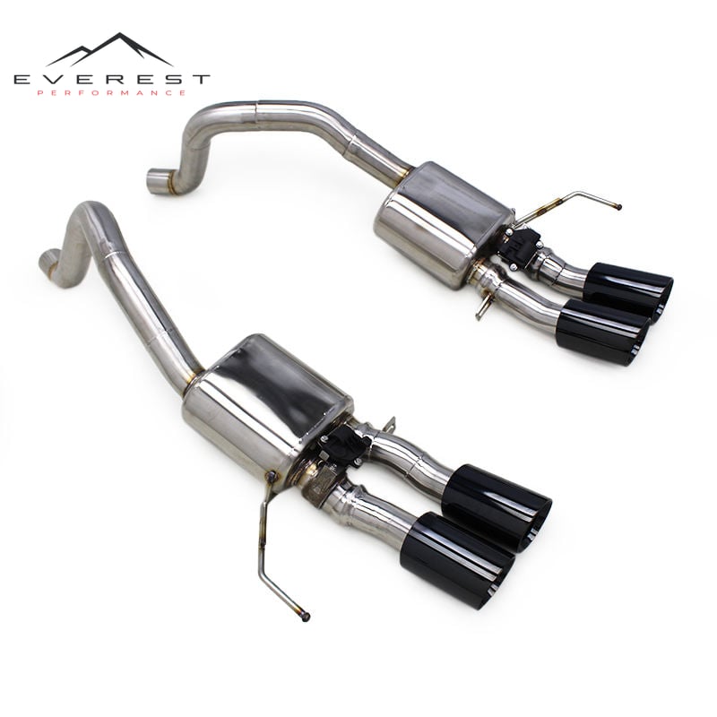 304 Stainless Steel Axle Exhaust Pipe System with Muffler Valve Control for 2014-2019 Chevrolet Corvette C7 6.2L