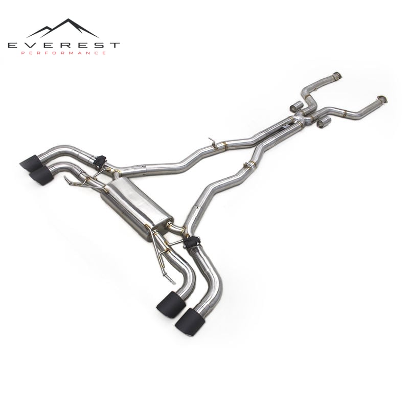 Catback Exhaust Pipes for BMW X5M/X6M 4.4TT 2024 Stainless Steel Valvetronic Muffler X Mid Pipes