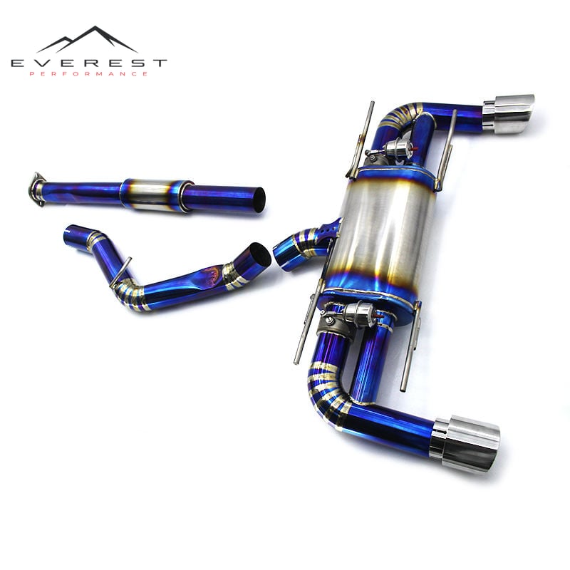 Tuning Cat Back Dual Muffler Exhaust System Titanium Electric Y Pipe E-cut Out Catback for Subaru BRZ 2013-2019