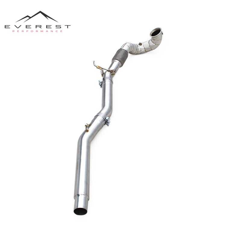 Race Stainless Steel Exhaust Pipe for Audi S3 8Y 2.0T 2020+ With OPF Heat Shield Free Flow Downpipe Exhaust System
