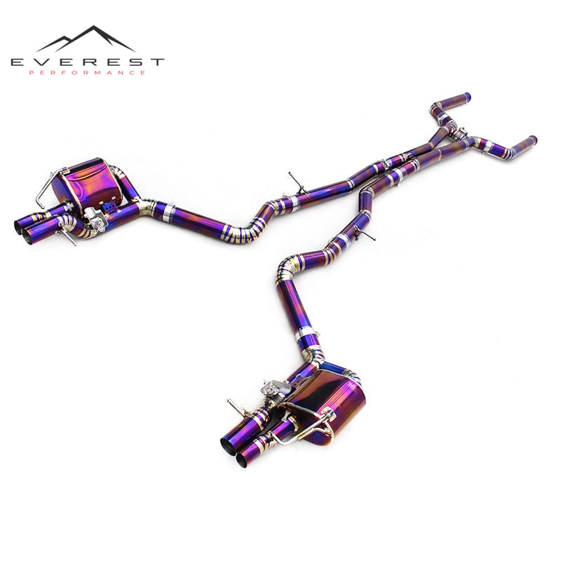 Valve Catback Exhaust Pipes for Mercedes-Benz E63/E63S AMG W213 4.0TT 2016-2023 Titanium Muffler Modified Sounds
