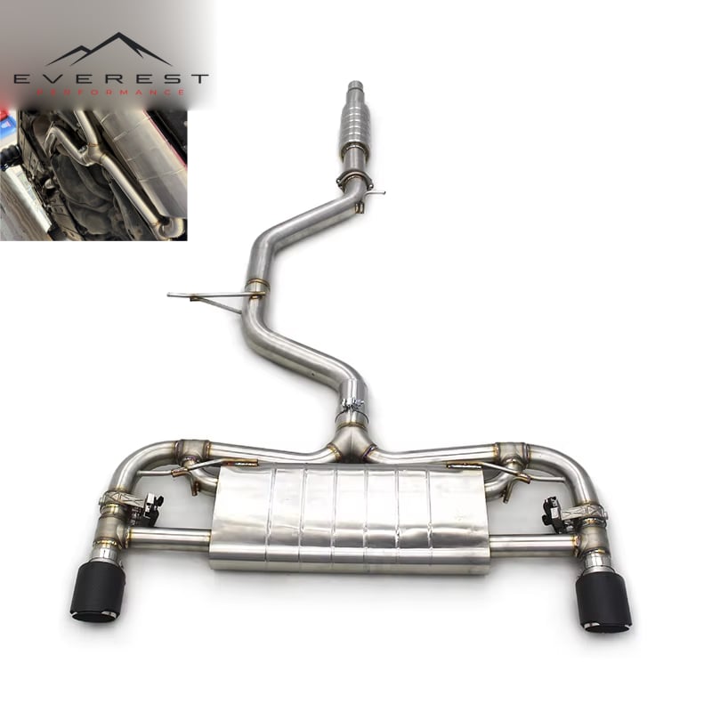 Car Exhaust System for VW Golf 7/MK7 GTI 2.0T 2012-2019 Stainless Steel Muffler Catback Valvetronic With Remote Control