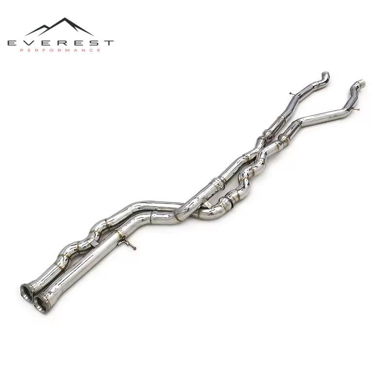 2.75 "3.0" Exhaust Equal Length MidPipe Non-resonator for BMW M3 M4 F80 F82 F83 S55 3.0T 2014-2019 Tuning Exhausted System