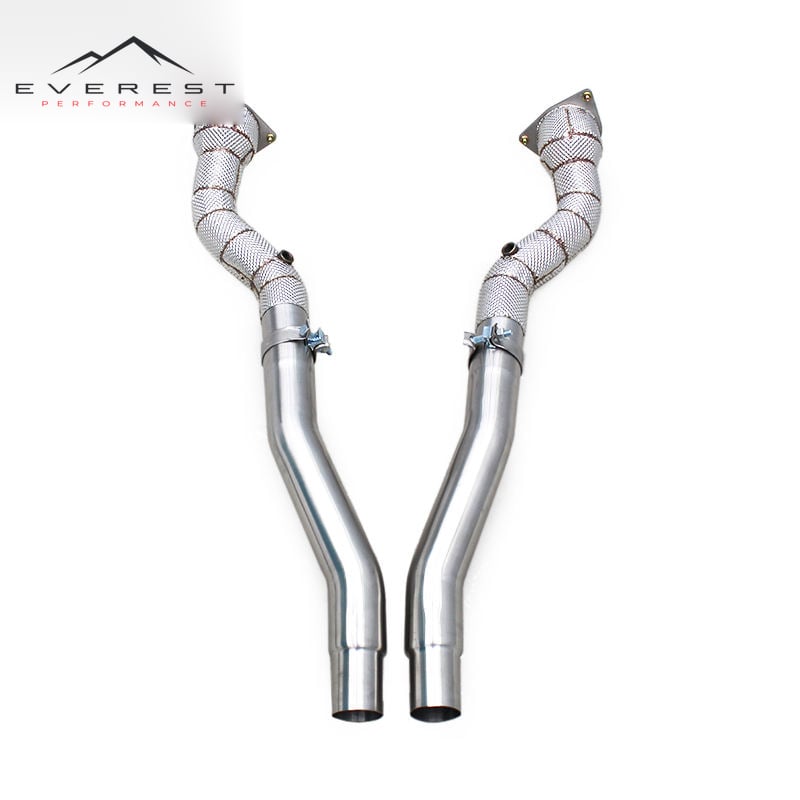 Race High Performance Free Flow Downpipe for Ferrari FF/GTC4 Lusso 6.3L V6 2011- Straight-through Exhaust Header