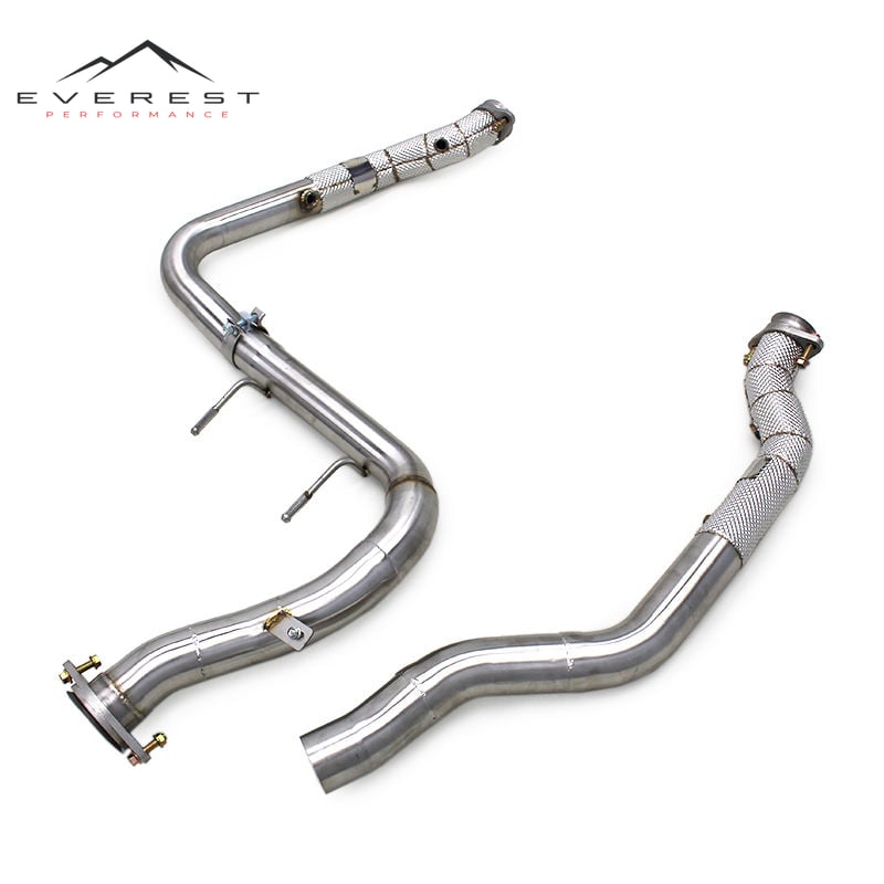 SS304 Exhaust Downpipe for Ford Raptor F150 3.5L 2015-2019 High Quality Straight Through Downpipes