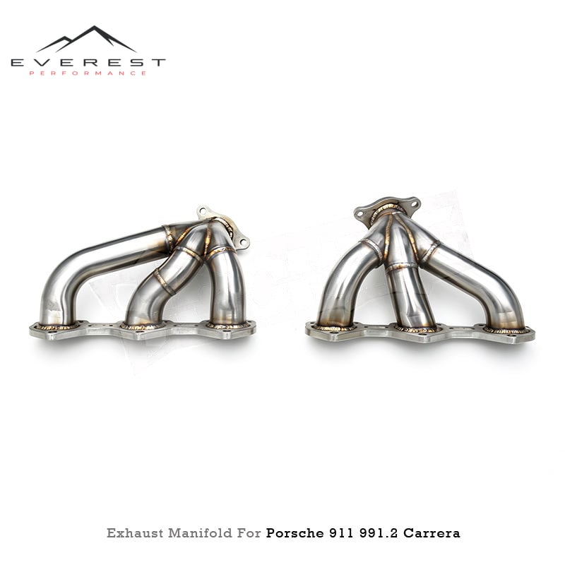 Stainless Steel Exhaust Manifold for Porsche 911 991.2 Carrera 4/S/4S 3.0T 2016-2018 Performance Racing Direct Exhaust Pipe