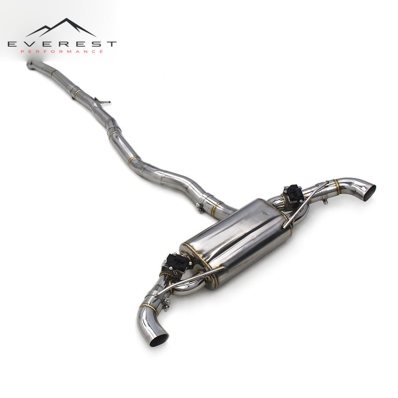 SS304L Exhaust Pipe System for Mercedes-Benz A45 AMG 2.0T 2014-2023 Valvetronic Catback Exhaust With Remote Control
