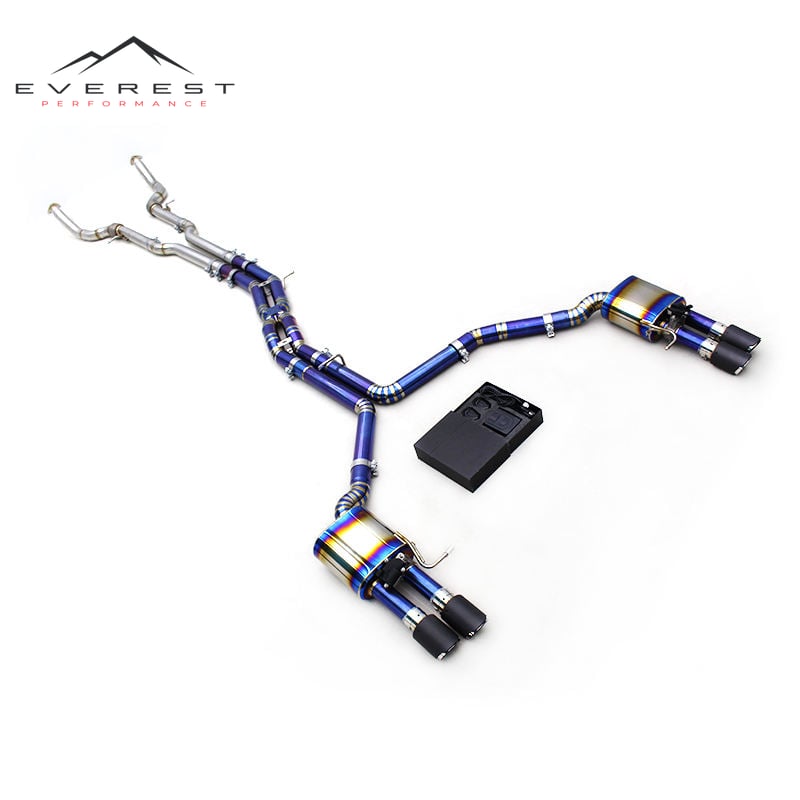 Titanium Full Exhaust System for Audi A8L D4 4.0T 2011-2023 High Quality SS304 Front Pipe Valvetronic Catback Exhaust