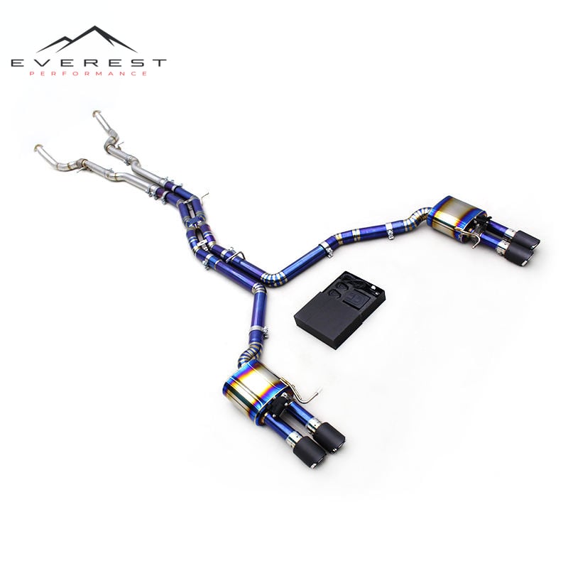 Titanium Full Exhaust System for Audi A8L D4 4.0T 2011-2023 High Quality SS304 Front Pipe Valvetronic Catback Exhaust