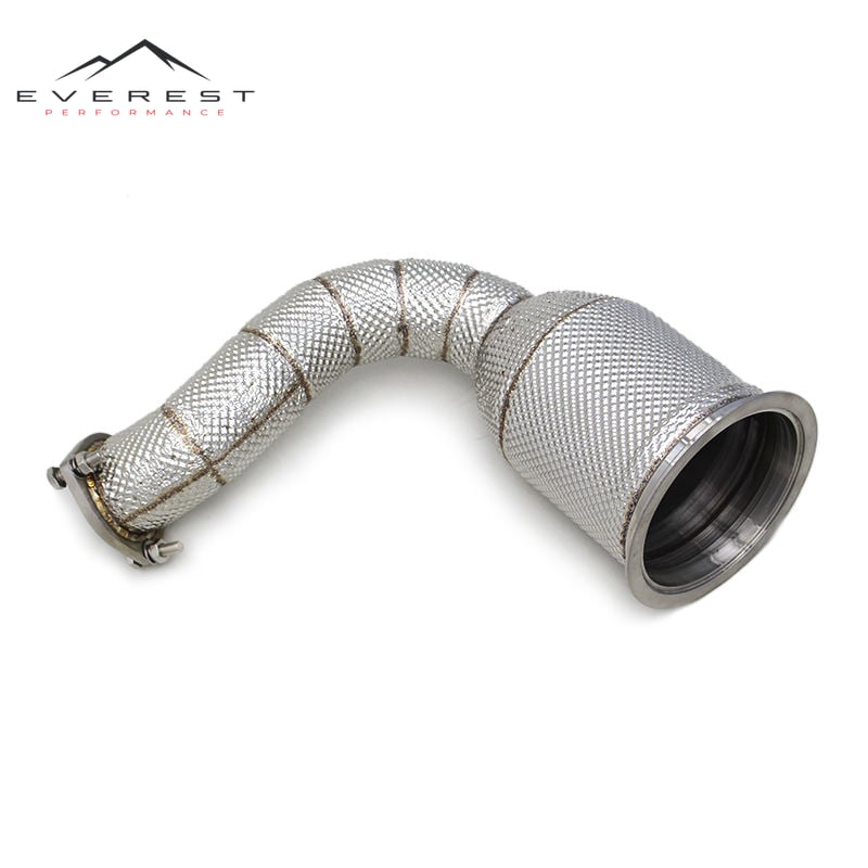 Free Flow Exhaust Downpipe for Porsche Cayenne COUPE 3.0T 2017-2020 304 Stainless Steel Exhaust Pipes Car Exhaust System