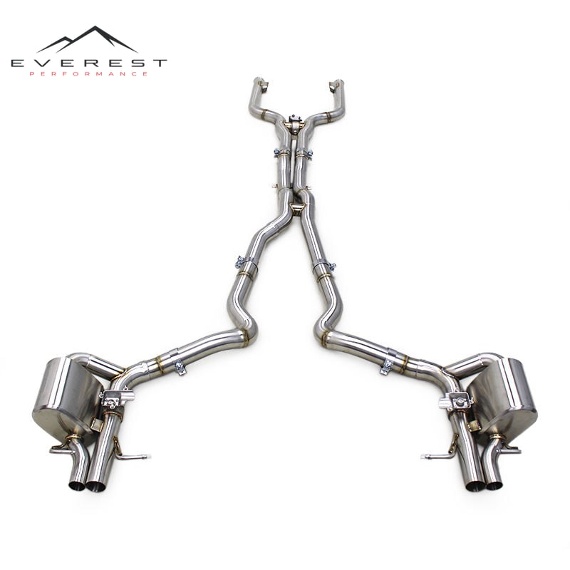 Racing Sport Valved Exhaust System for Mercedes-Benz C63/C63S AMG W205 4.0T 2015-2020 304SS Stainless Steel Exhaust Pipe Muffler