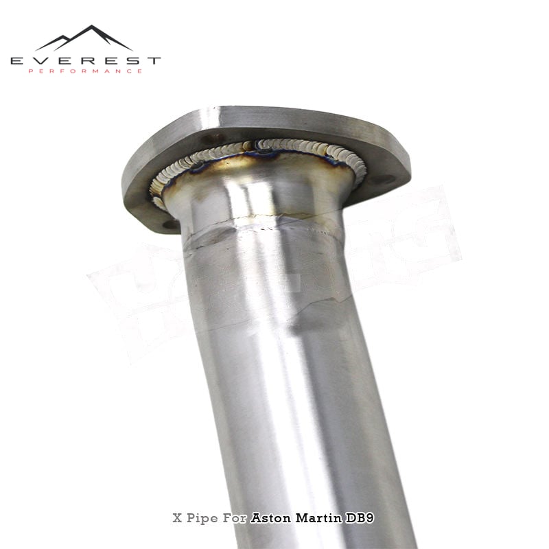 SS304 X Pipe Exhaust Pipe System for Aston Martin DB9 Vantage Zagato Rapide 6.0 V12 Inner Pipe of Exhaust Pipe