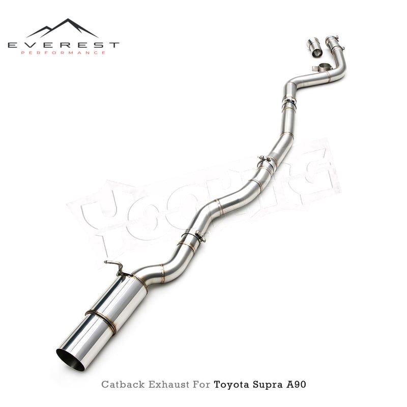 Stainless Steel Single Pipe Catback Exhaust System for Toyota Supra A90/A91 MK4/MK5 3.0T 2020-2025 High Quality