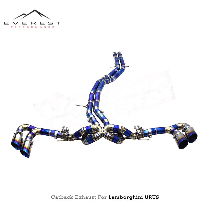 Light Weight Titanium Catback Exhaust Pipes for Lamborghini URUS 4.0T 2018-2023 High Quality Valve Muffler System