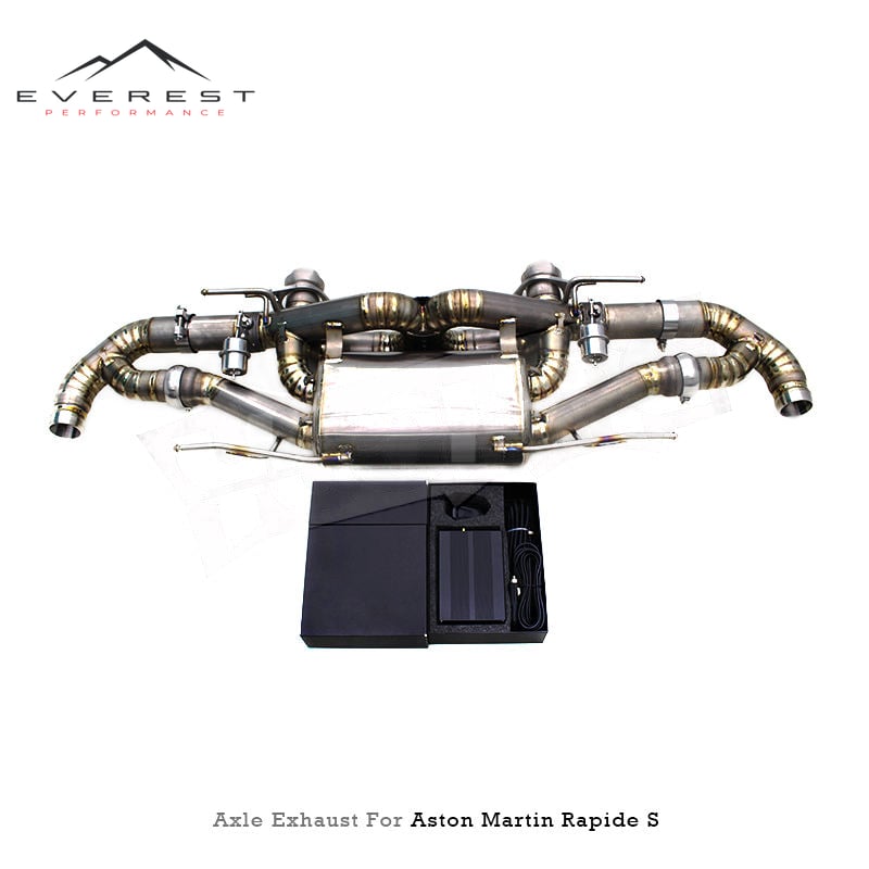 Custom Sport Valved Axle Back Exhaust for Aston Martin Rapide S 560CV V12 6.0L 2013-2018 Titanium Pipe Muffler Exhaust System