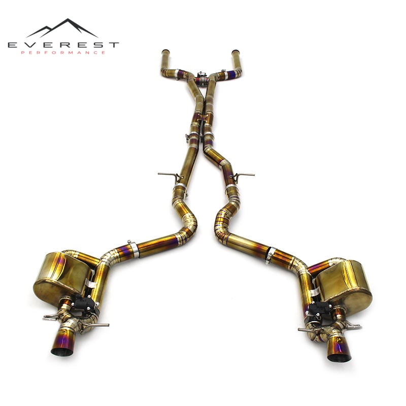 Car Exhaust Catback Muffler for Mercedes-Benz AMG GT63/GT63S 2019-2023 Titanium Pipe Exhaust Valvetronic Exhaust