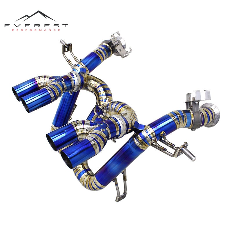 Titanium Lightweight Exhaust for Lamborghini Revuelto V12 6.5L 2023-2025 Straight-through X-pipe Sound Axle Back