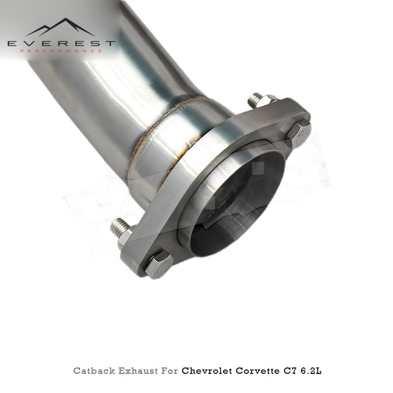 Stainless Steel Axle Back Valvetronic Exhaust Pipes for Chevrolet Corvette C7 6.2L 2013-2019 Valved Muffler System Kit