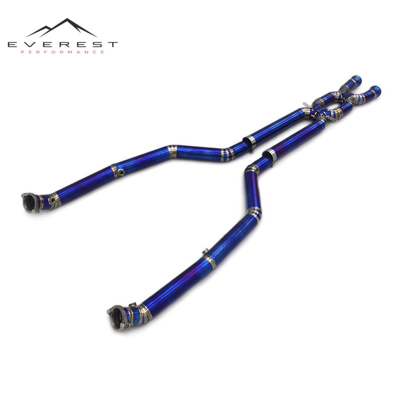 Titanium Exhaust System for BMW M3 E90/E92/E93 4.0L 2007-2013 Dual Equal Length X Mid Pipes
