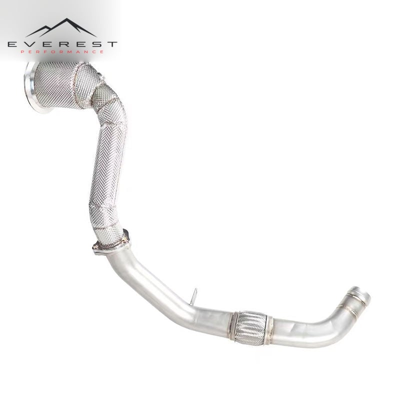 Turbo Header Exhaust Pipe for Porsche Panamera 971 3.0T 2017-2018 Free Flow Downpipe Exhaust With Front Pipe