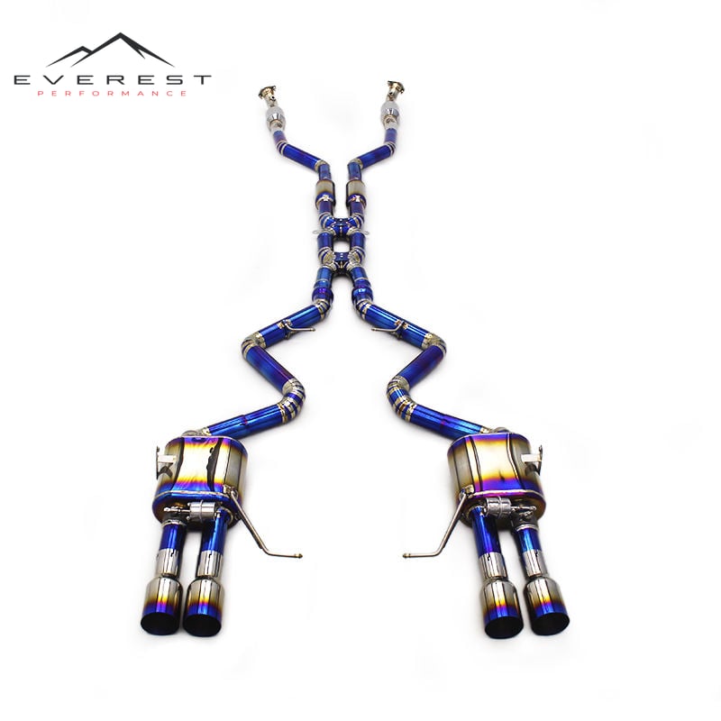 Catback Exhaust for BMW M3 E90/E92/E93 4.0 2008-2013 With Catalytic Converter Valved Titanium X Midpipe Exhaust System