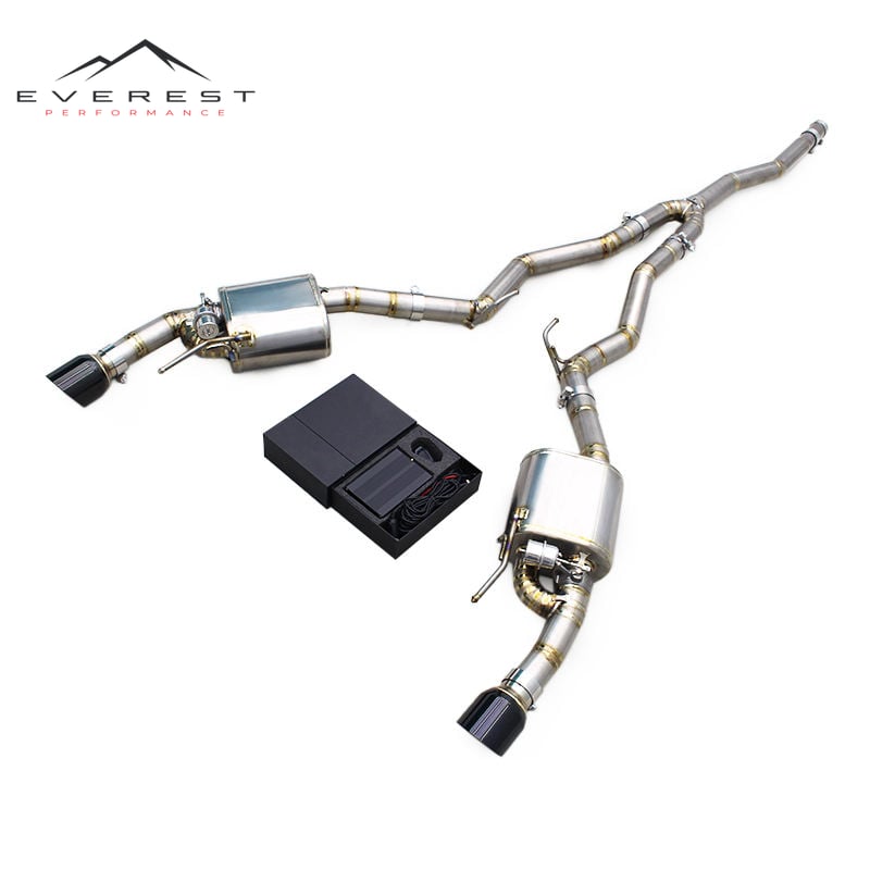 Auto Valve Sport Exhaust System for Ford Mustang 2.3T 2015-2024 Titanium Catback Exhaust Pipe With Remote Controller