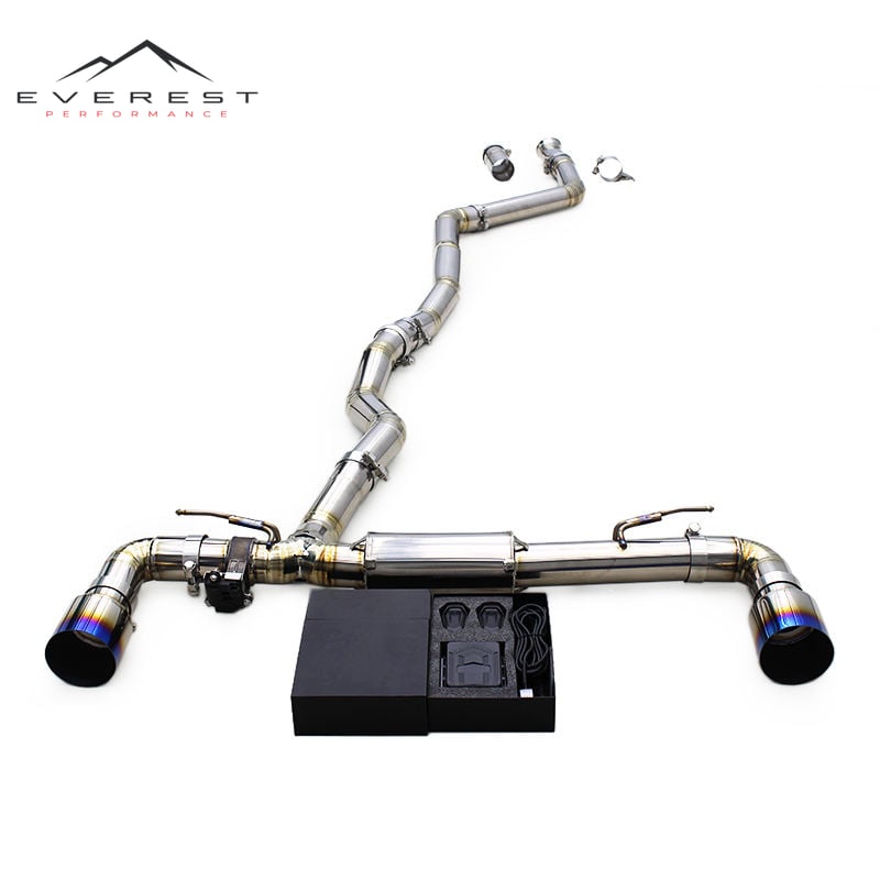 Valvetronic Exhaust Pipes for Toyota SUPRA A90 3.0T 2020-2024 Titanium Catback Muffler With Remote Control