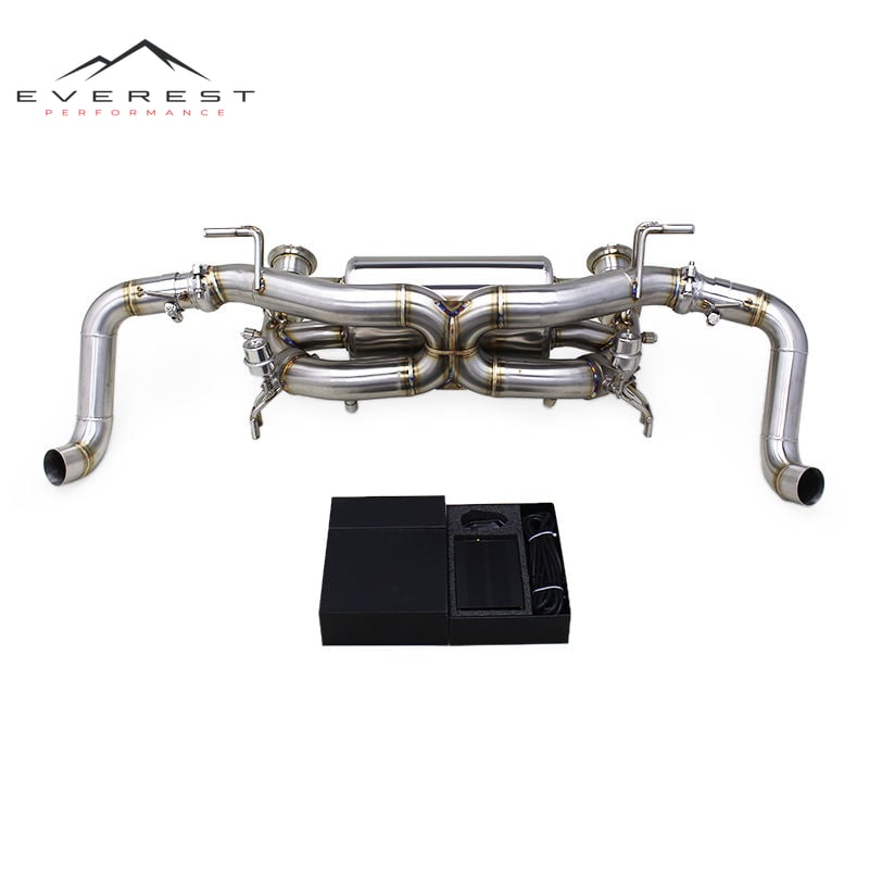 SS304 Exhaust Pipe System for Audi R8 V10 2020-2024 Vacuum Valve Catback Exhaust High Performance OPF Compatible Muffler