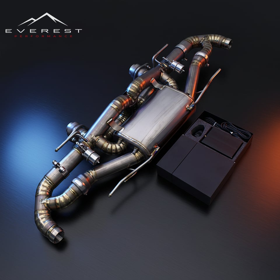 Custom Sport Valved Axle Back Exhaust for Aston Martin Rapide S 560CV V12 6.0L 2013-2018 Titanium Pipe Muffler Exhaust System