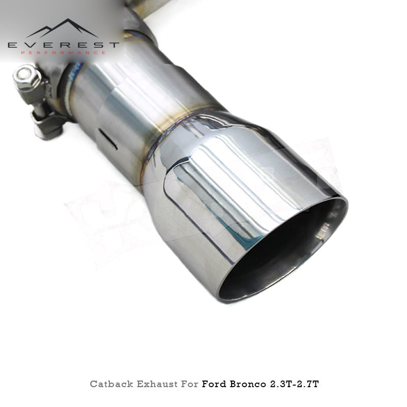 Racing Performance Catabck Exhaust System for Ford Bronco L4 2.3T/2.7L 2024-2025 Enhanced Sound with Valve Muffler Exhaust Pipes