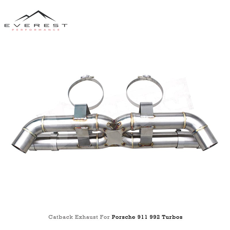 Direct Exhaust System for Porsche 911 992/992.1/992.2 Turbo S 3.0T 2019-2024 Stainless Steel Racing Catback