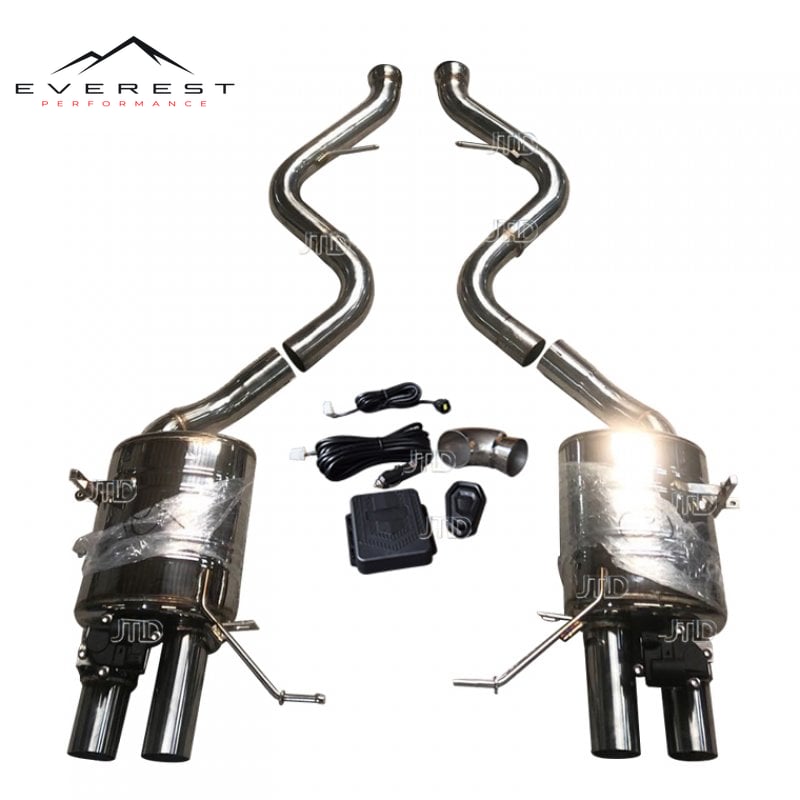 BMW E90 E92 M3 With Electric Controller Stainless Steel Mid-tail Exhaust System — photo 1