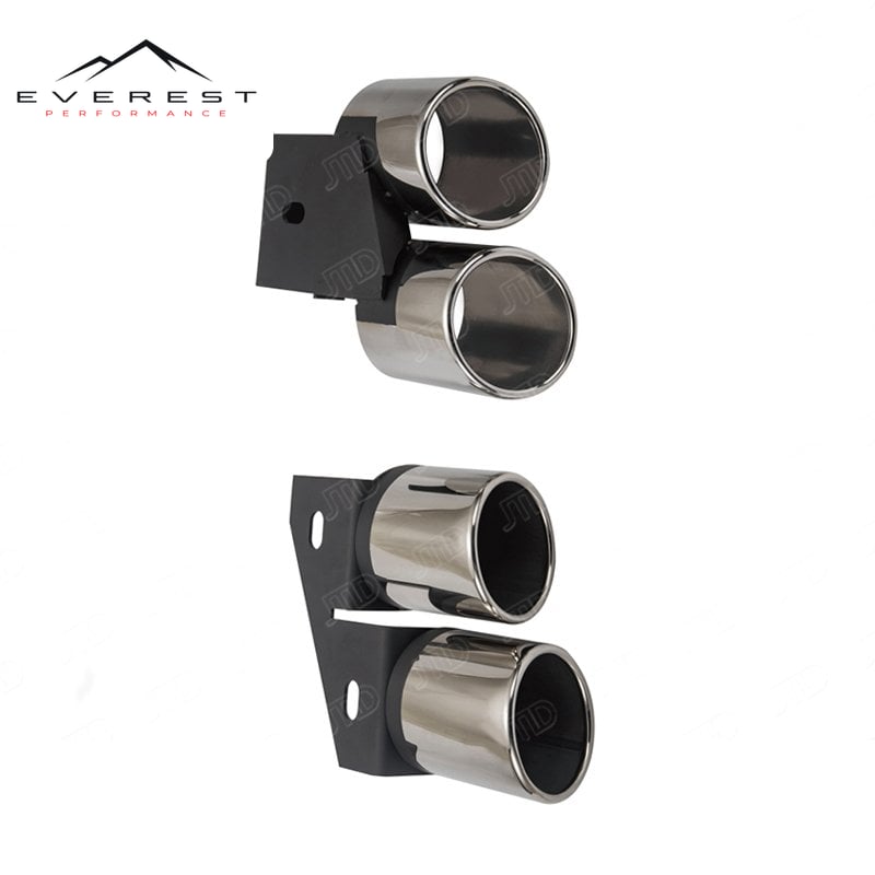Audi B8 A4 (B8) S4 Split Round Exhaust Tips — photo 1