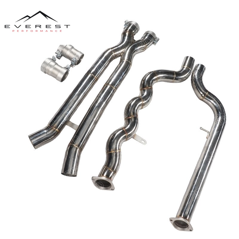 BMW Mid Pipesfor S58 G80 G82 G87 M3 M4 M2 3.0T X Shape Equal Length Midpipe Mid Pipes — photo 1